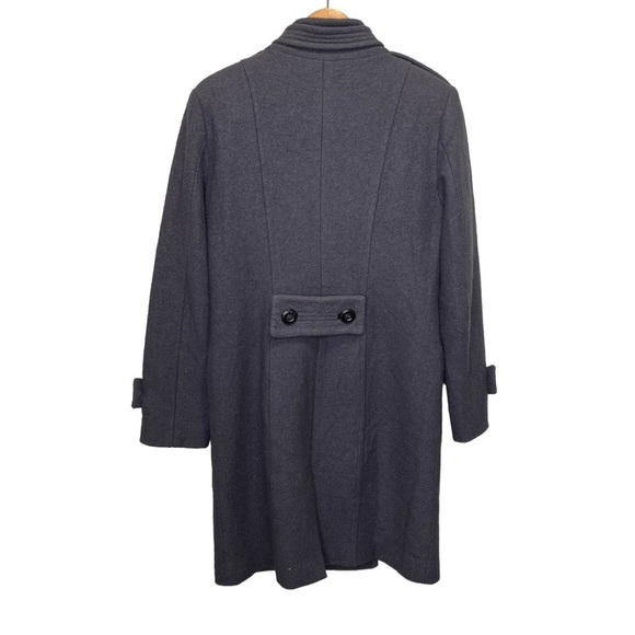 W118 by Walter Baker Grey Wool Trench Coat Size Small - Picture 12 of 15